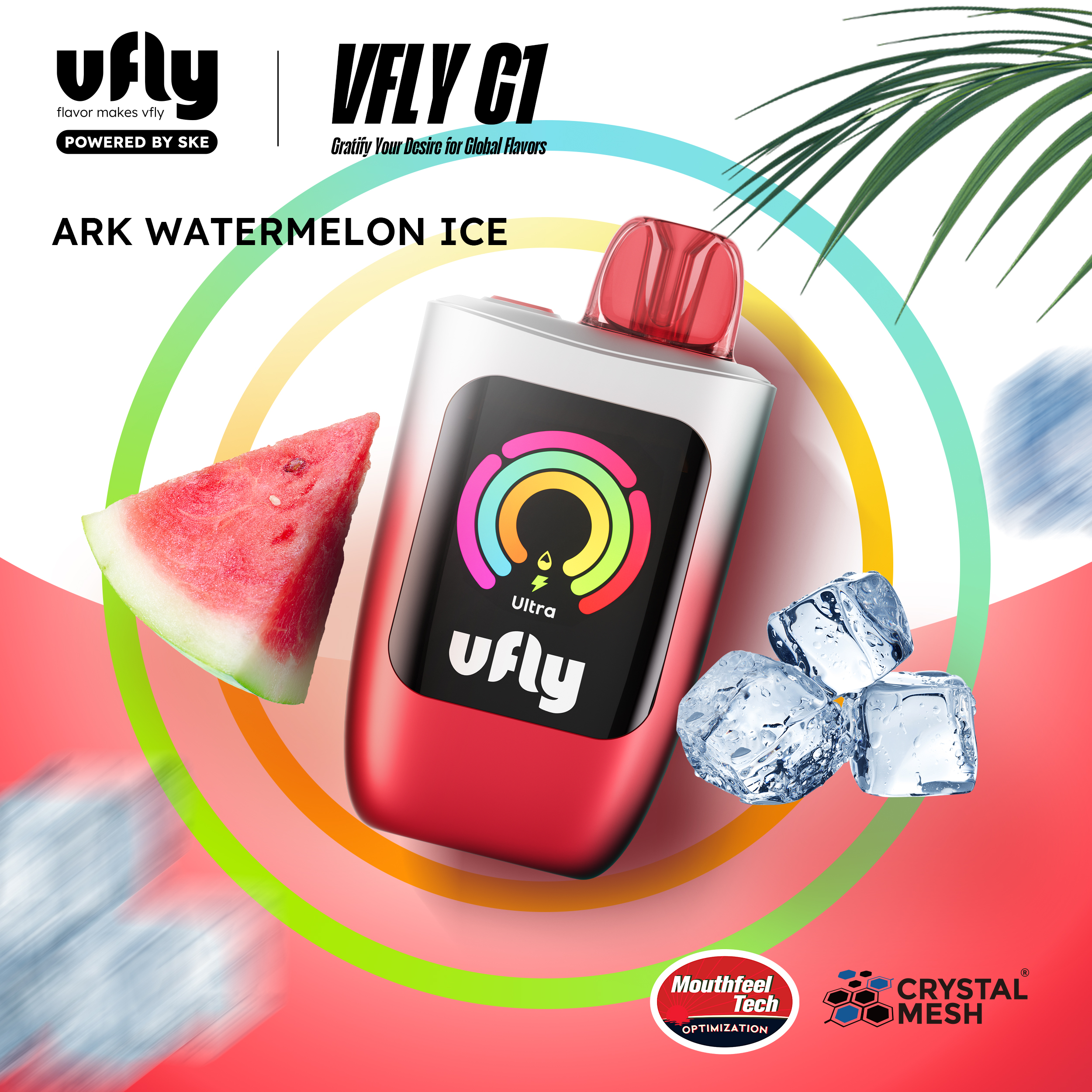 ARK-WATERMELON-ICE 브이플라이 VFLY C1 아크 워터멜론 아이스 일회용 전자담배 - 이미지 1