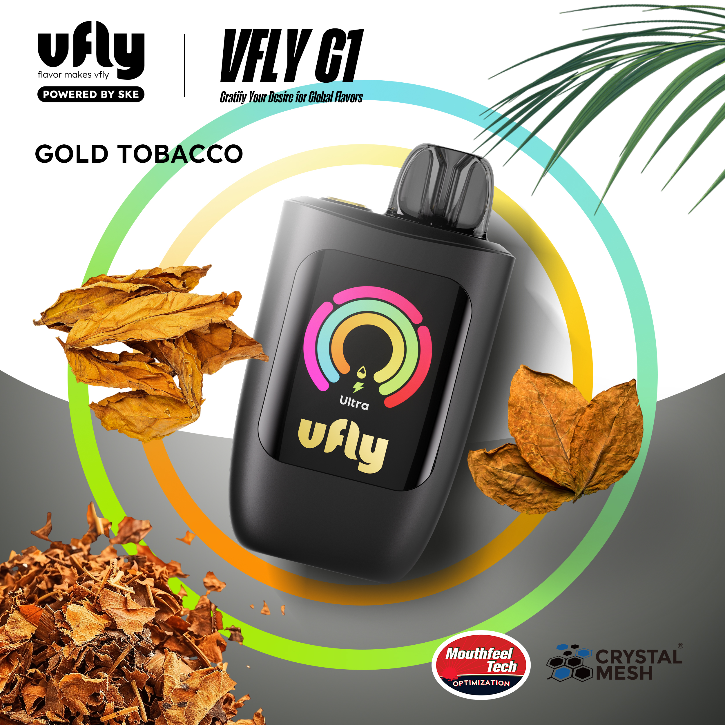 KakaoTalk_20250120_092537217_01 브이플라이 VFLY C1 골드타바코 일회용 전자담배 - 이미지 1